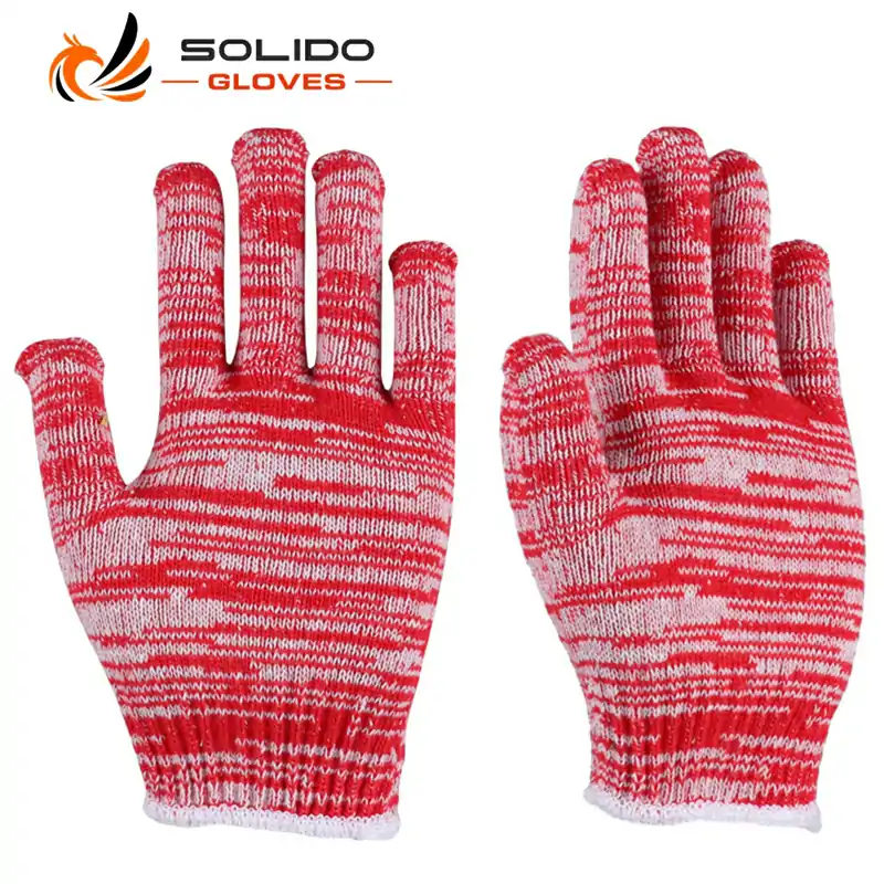 10G Mixed Yarn Cotton Knitted Gloves for Work.