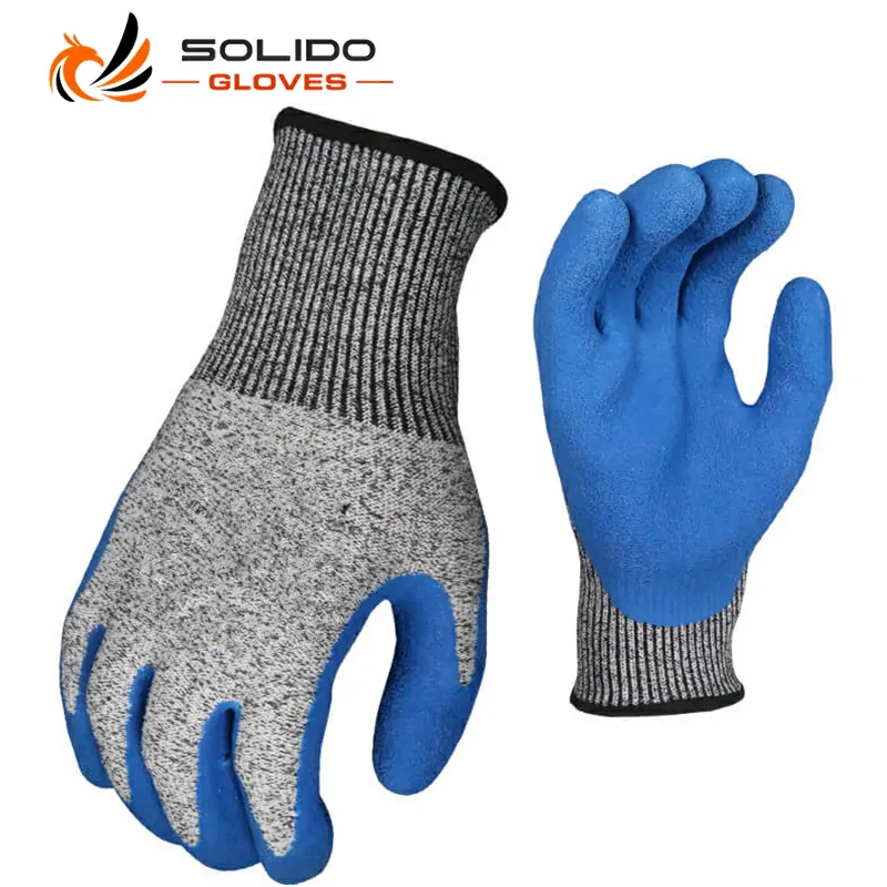 HPPE cut-resistant Latex working gloves