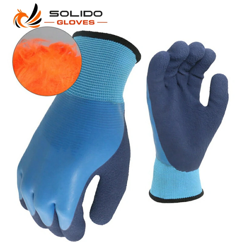 Water and oil resistant Nitrile Acrylic-gloves for industrial work